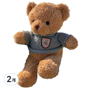 밴프 아동용 곰인형, 50cm, 카키니트(BD013), 2개