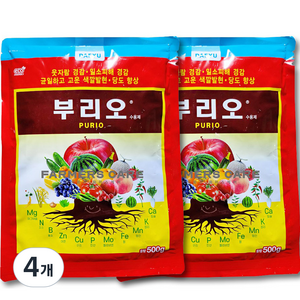 대유 부리오 복합비료, 4개, 500g