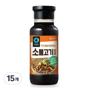 청정원 명가 소불고기 양념, 500g, 15개