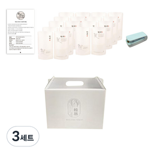 러블리팜 파스텔 한약용돈박스 + 스탠딩파우치 18p + 미니실링기 + 복약지시서 세트, 크림(박스), 3세트