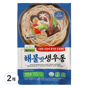 칠갑농산 해물맛생우동, 426g, 2개