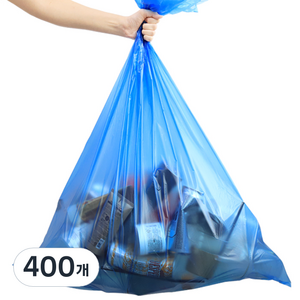 네이쳐리빙 모던데일 분리수거함 비닐봉투 청색, 80L, 400개