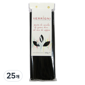 베르기니 오징어 먹물 스파게티, 500g, 25개