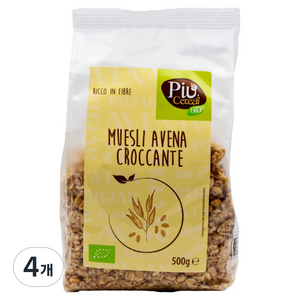 라메리 유기농 크런치 뮤즐리 오트, 500g, 4개