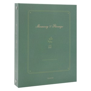 작은사진관 메모리 포켓 앨범 4X6 160포켓, 그린, 40매