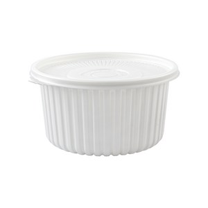 쿡앤락 성형 원형탕 대 2.7L 백색 세트, 100개, 1개