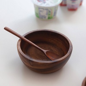 니코트 우드 밥공기, 브라운, 4개