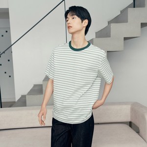 마인드브릿지 남녀공용 멀티스트라이프 세미오버 티셔츠 M1TS3104