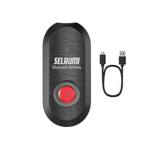 셀루미 스마트폰 전기종 무선 블루투스 리모컨, SEL-ST500V, 블랙 + 레드, 1개