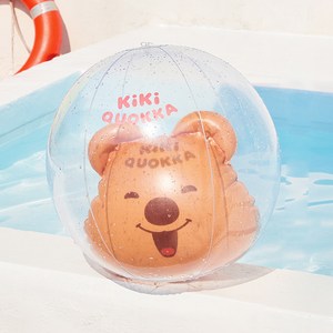 키키쿼카 해피니스 비치볼, 35cm, 키키 브라운, 1개