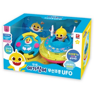 피노키오 핑크퐁 아기상어 무선조종 UFO 작동완구, 혼합색상, 1개