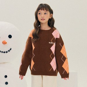 올리반 아동용 다이아 오버핏 니트 스웨터