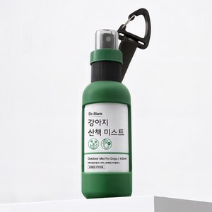 닥터블랭크 강아지 아웃도어 산책용 안심 미스트, 그린, 1개, 43ml