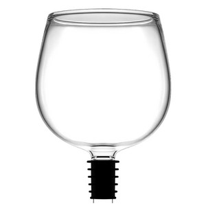 발룬피니 내열유리 병나발 와인잔 컵, 500ml, 1개