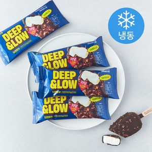 딥앤로우 저당 크런치바닐라바 아이스크림 (냉동), 4개, 1개입, 90ml