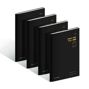 모노그램 1YEARS 먼슬리 플래너 MG-0041, PureBlack, 4개