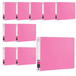 희망사무포인트 PP 세금철 A6 HC526, 분홍, 10개
