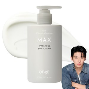 OBge 맥스 워터풀 선크림 SPF 50+ PA++++, 1개, 300ml 골드박스 특가