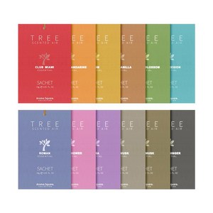 아로마스퀘어 사쉐트리 종이사쉐 12종 세트 본품 L, 1세트, 20g