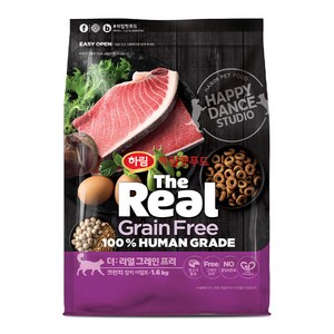 하림펫푸드 더리얼 캣 그레인프리 크런치 어덜트 건식사료, 참치, 1.6kg, 1개
