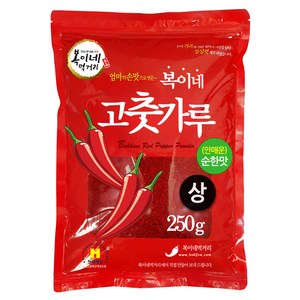 복이네먹거리 중국산 안매운 고춧가루 김치용 상, 250g, 1개