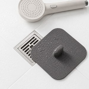 오앤오 냄새 벌레 차단 화장실 하수구 덮개 2p 세트, 그레이