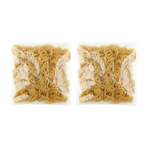 유니아트 고무 밴드 4cm, 노랑, 2개