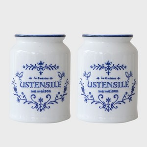 마메종키친 블루로즈 수저통 S, 2개