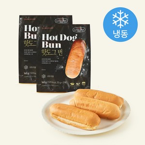 존쿡마스터의브레드 델리미트 핫도그번 (냉동), 55g, 3개입, 2개