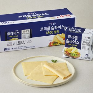 소와나무 동원 트리플 슬라이스 치즈, 18g, 1개, 100개입 골드박스 특가