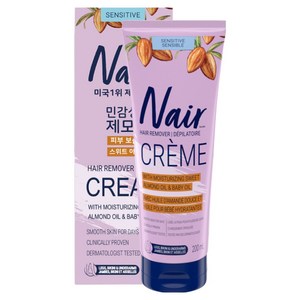 네어 민감성 스위트아몬드오일 제모크림, 1개, 200ml