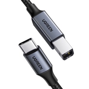 유그린 프리미엄 C타입 to USB 2.0 B CM BM 케이블, 1개, 1m