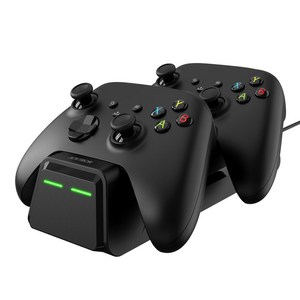 조이트론 XBOX Series X/S 듀얼 차저 충전 거치대 + 배터리팩 포함, 1개, 블랙
