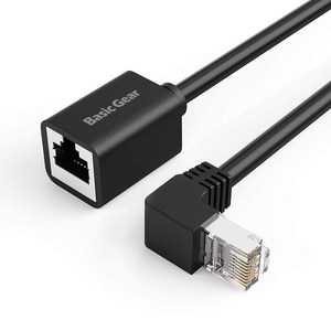 베이직기어 90도 꺾임 CAT6 랜선 연장 케이블, A타입, 1개, 50cm