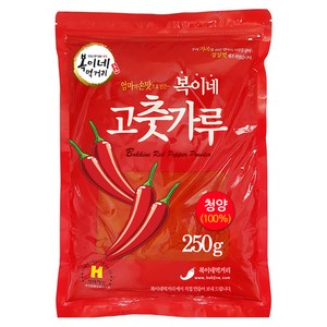 복이네먹거리 중국산 청양고춧가루 아주매운맛 김치용, 250g, 1개