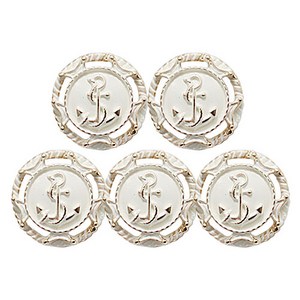 아플리닻 단추 23mm, 골드화이트, 5개