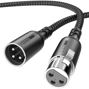 코드웨이 캐논 암수 XLR 마이크 케이블 10m, 혼합색상, 1개