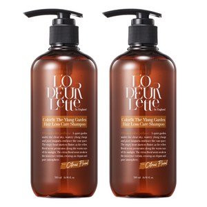 로더렛 인 잉글랜드 컬러핏 더 일랑 가든 탈모 샴푸 시트러스 플로럴, 500ml, 2개