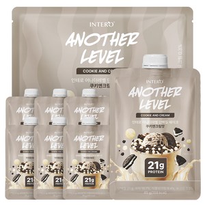 인테로 어나더레벨 단백질 쉐이크 쿠키앤크림맛, 45g, 7개