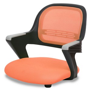 체어포커스 알라딘 좌식의자 메쉬 AL-D250 BK, 오렌지