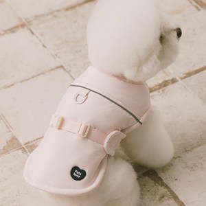 펫츠랜드 반려동물 에어핏 패딩조끼, 라이트핑크, 1개