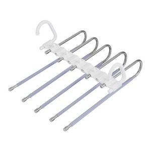 기본 접이식 바지걸이 5단 화이트플라스틱후크, 07 그레이, 1개