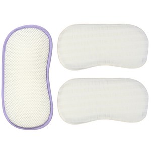 화모베이비 모달리플 매쉬 유아동 짱구베개 A set, 혼합색상(속통), 내추럴(커버), 1개