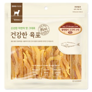 굿데이 강아지 건강한 육포 간식, 360g, 1개, 혼합맛(황태/고구마) 골드박스 특가
