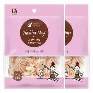 굿데이 헬씨미요 고양이 간식, 게살슬라이스, 50g, 2개