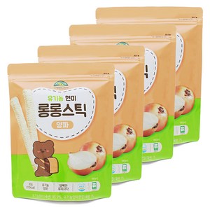 OrganicStory 유기농 현미 롱롱스틱, 양파, 30g, 4개