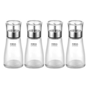 아스벨 유리 간장병 중형, 4개, 110ml