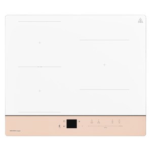 나비엔매직 인덕션 2분할 전기레인지 3구 WHITE + ROSE BEIGE, ERI-3463AF, 빌트인