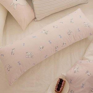 디그레이 일자형 순면 바디필로우 커버, 베티 핑크
