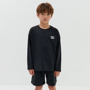bayb 아동 주니어 미드나잇 긴팔 래쉬가드 + 보드숏 세트